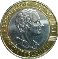 Pièce de 10 francs Montesquieu (1989).