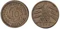 10 rentenpfennig (1924).