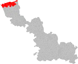 La onzième circonscription en 1958.
