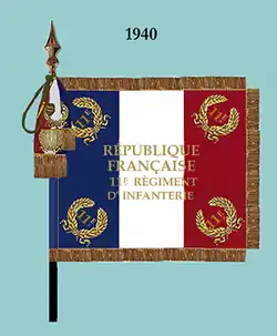 Drapeau en 1940 (avers)