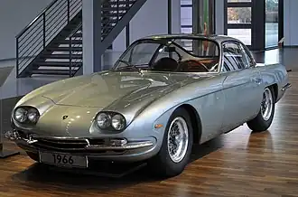 Lamborghini 350 GT, premier modèle du constructeur, 1964.
