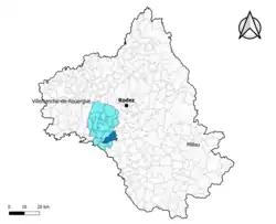 Centrès dans le canton de Ceor-Ségala en 2020.