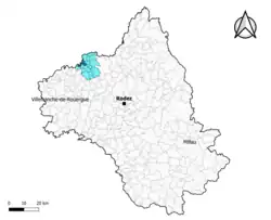 Livinhac-le-Haut dans l'intercommunalité en 2020.