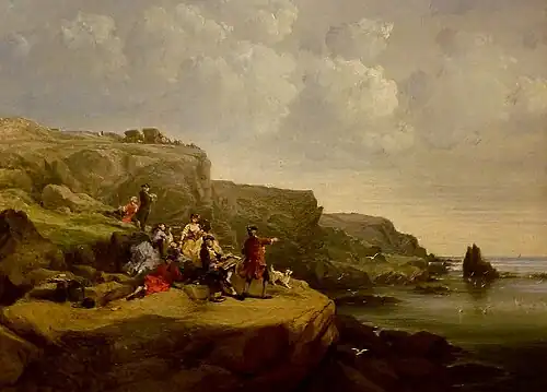 Falaise de QuiberonJules Noël  Musée de la Cohue, Vannes