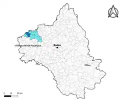 Causse-et-Diège dans le canton de Lot et Montbazinois en 2020.