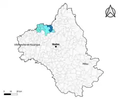 Sénergues dans le canton de Lot et Dourdou en 2020.