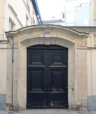 No&nbsp;12 : porte d'entrée.