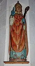 Chapelle Saint-Meldéoc de Locmeltro : statue de saint Brieuc