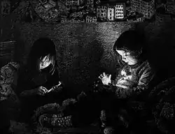 Les Filles aux portables, 2015.