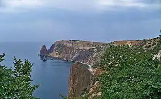 Vue du cap Fiolent.