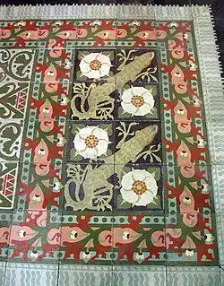 Lluís Domènech i Montaner. Pavement Hydraulique. Palais national (Barcelone)