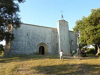 Église Saint-Sylvestre-des-Brousses (romane, XIIe&nbsp;siècle).