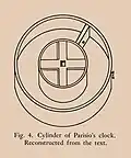 Tambour à une cloison de Parisio, 1598.