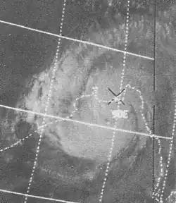 Cyclone de Bhola touchant la côte le 12 novembre 1970.