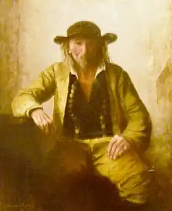 Charles Rivière : Homme du Faouët ou Breton 2 (1910, huile sur toile, Musée du Faouët) 2.