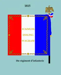 Drapeau modèle de 1815 (revers).