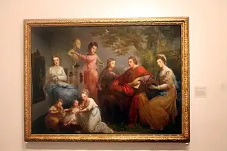 La famille du comte de Gower, d'Angelica Kauffman, 1772.