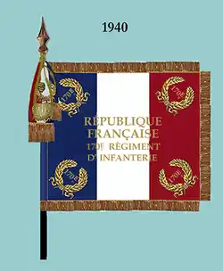 Drapeau modèle 1880 (avers)