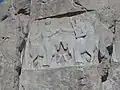 Naqsh-e Rostam, bas-relief : investiture d'Ardachîr Ier.