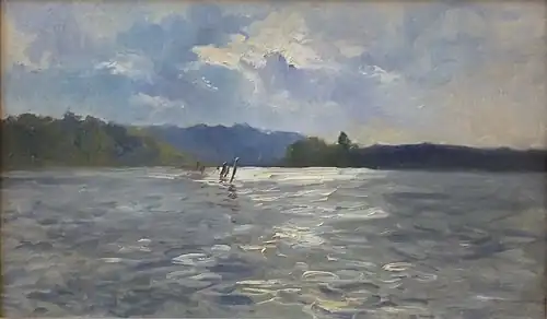 Paul Huet : La Laïta à marée haute (vers 1868-1868, musée des beaux-arts de Quimper).