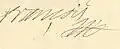 Signature de François Ier