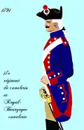 17e&nbsp;régiment de cavalerie de 1791 à 1792, puis 16e&nbsp;régiment de cavalerie