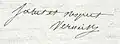 Signature de Jean-Joseph de Verneilh-Puyraseau