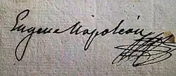 Signature de Eugène de Beauharnais