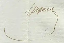 Signature de Guillaume Capelle