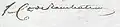 Signature de Claude-Philibert Barthelot de Rambuteau