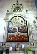 Église paroissiale Saint-Germain-et-Saint-Louis, le retable des Âmes du Purgatoire (François Favennec, XVIIIe&nbsp;siècle).