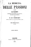 La medicina delle passioni 1852