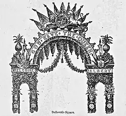 Arc de triomphe du Square Dalhousie, Montréal, Canada.