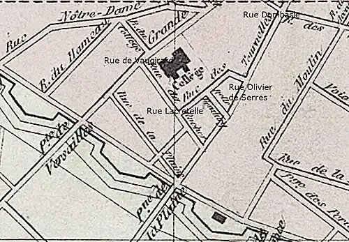Sur le plan de Lanée (1861).