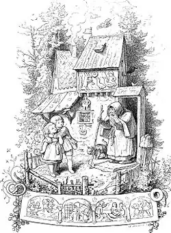 Hansel et Gretel (AT&nbsp;327A), illustr. Ludwig Richter.