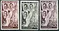 Danilin, Gromov et Yumashev sur les timbres-poste de l'URSS (1937)