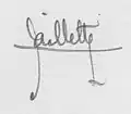 signature de Georges Caillette