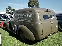 Fourgonnette 1940, utilisée par l'armée