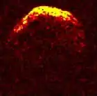 Image radar colorisée de 1950 DA.