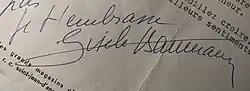 signature de Gisèle Kuhn