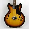 Epiphone Rivoli de 1967, inspirée par les basses Gibson.