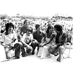 1974 : avec Alain Chamfort, Jean-Jacques Debout, Thierry Le Luron, Chantal Goya.