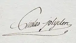 signature de Nicolas Jolyclerc