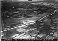 Photographie aérienne du camp de Coëtquidan en 1918 (photographie US Army).