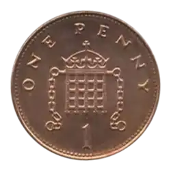 Revers de la pièce de 1 Penny