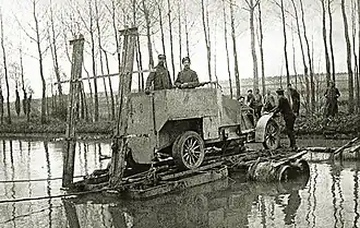 Traversée de l'Yser (avril 1915).