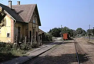Gare de jonction de Törökfái (2001).