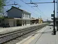 La gare ferroviaire.