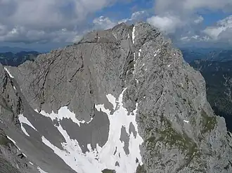 Vue du Laliderer Falk depuis le Steinfalk.