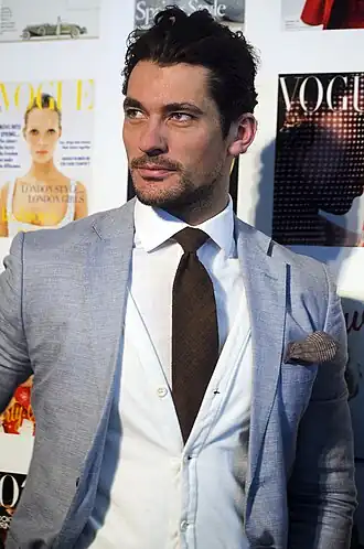 David Gandy lors du festival de Vogue en 2013.